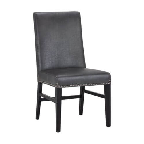 SUNPAN 105261 Brooke Dining Chair Faux Leather wood leg