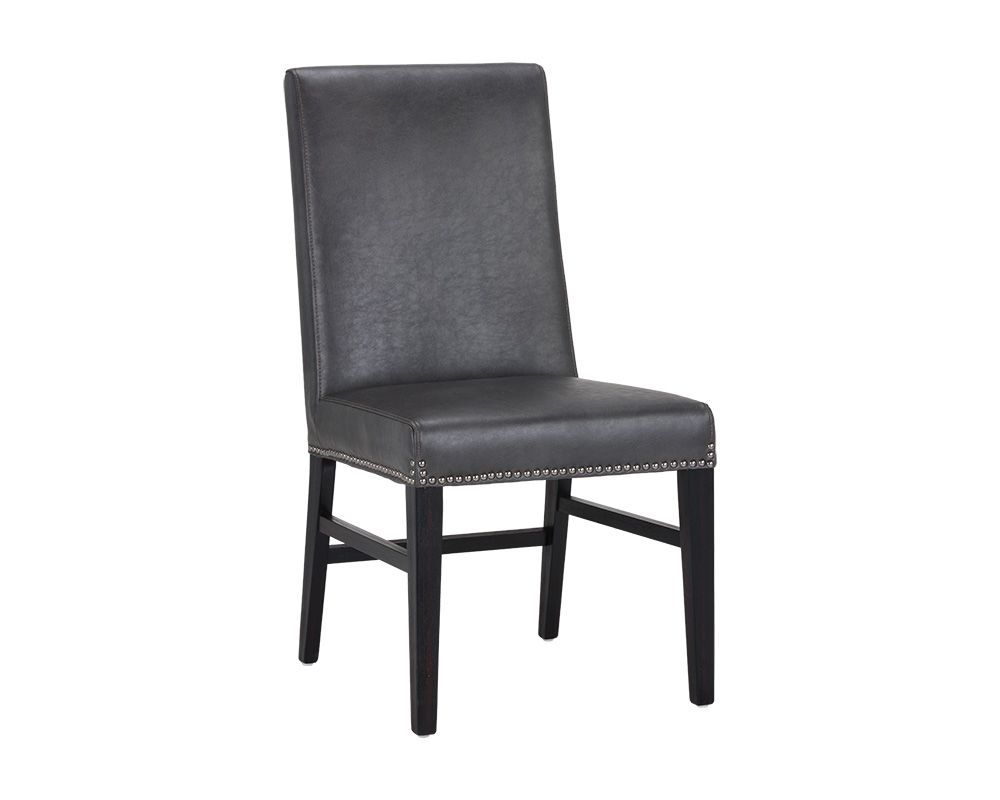 SUNPAN 105261 Brooke Dining Chair Faux Leather wood leg