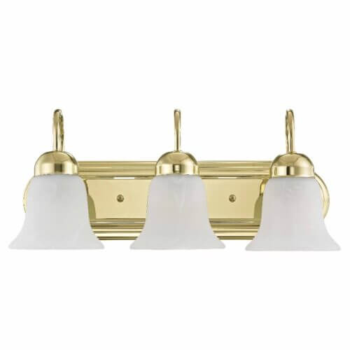 LIVEX LIGHTING 1073-02 Riviera Bath Vanity Polished Brass