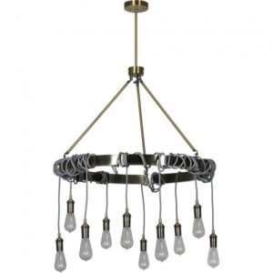 RENWIL LPC4352 MACE Ceiling fixture Iron antique brass finish