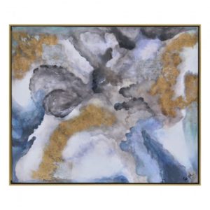 RENWIL OL1297 WINTER STORM Printed & Hand Painted Canvas