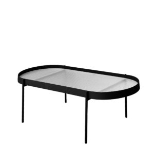 KORSON SCQ1800 Lanny coffee table Glass top metal legs