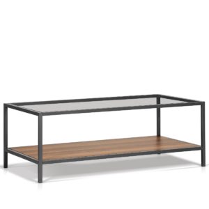 KORSON SKSD300 Yupie coffee table Glass top walnut