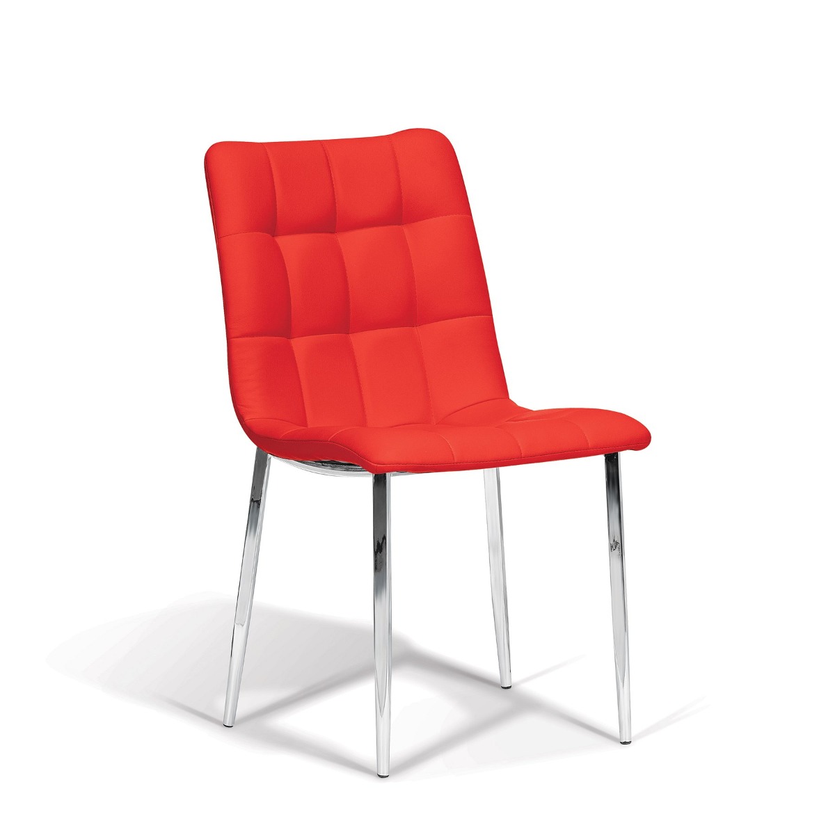 KORSON SKSD68362 Paige Dining Chair Chrome Synthetic Leather