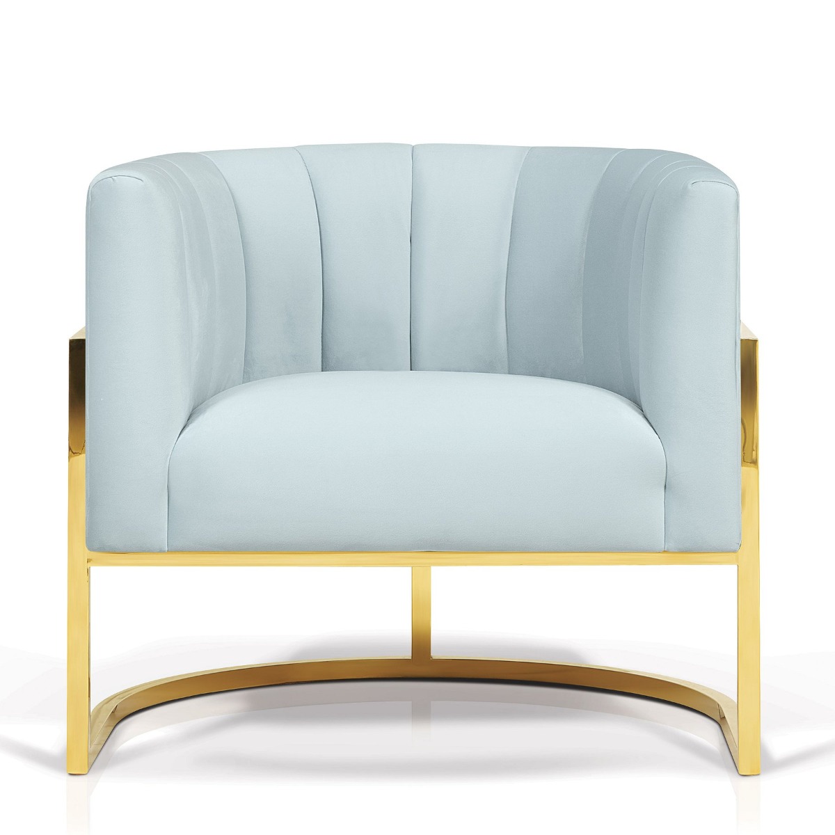 KORSON SO71359 Paulette lounge chair Velour Korson Brass Titanized Steel
