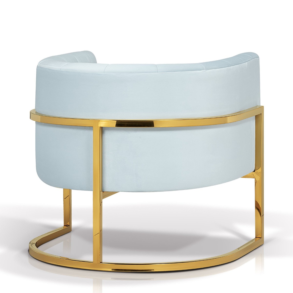 KORSON SO71359 Paulette lounge chair Velour Korson Brass Titanized Steel