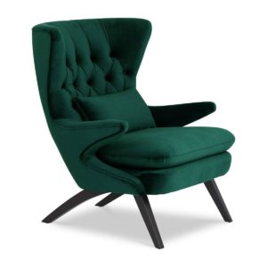 KORSON SO79642 Wegner lounge chair green Velour