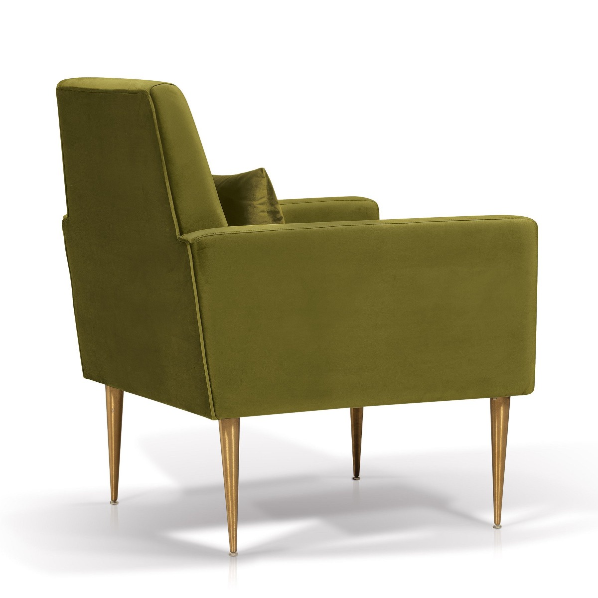 KORSON SO80440 Emerson lounge chair Velour Brass Titanized Steel