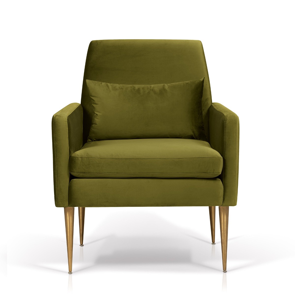 KORSON SO80440 Emerson lounge chair Velour Brass Titanized Steel