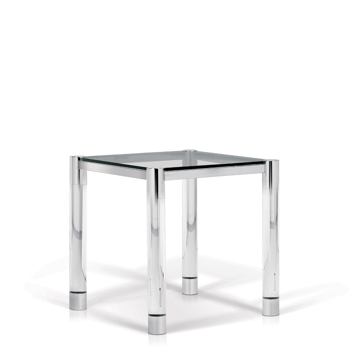KORSON SRM002 Darius end table Clear Tempered Glass Square
