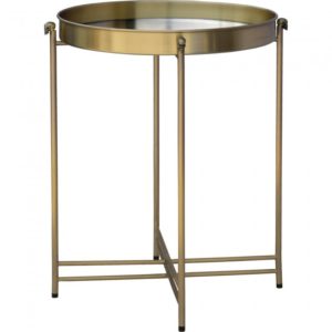 RENWIL TA262 STUDIO LINE PALADIN Table Brass Mirror top