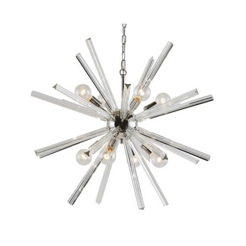 SUNPAN 102982 Faraday Chandelier Large Clear