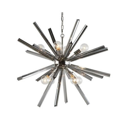 SUNPAN 102983 Faraday Chandelier Large Smoke Grey