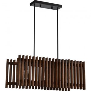 Renwil LPC4382 Ceiling Fixture Fir Wood Walnut Finish Iron