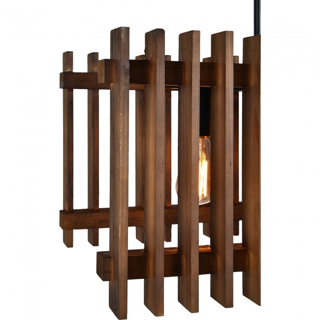 Renwil LPC4382 Ceiling Fixture Fir Wood Walnut Finish Iron