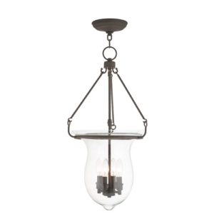 Livex lighting Canterbury Pendant Light Glass Metal