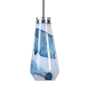 UTTERMOST 22197 WINDSWEPT BLUE & WHITE pendant