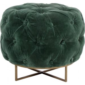 RENWIL CHA067 FORRESTER stool brass plated velvet
