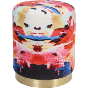 RENWIL CHA069 JENNA stool cotton velvet