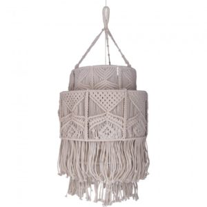 RENWIL LPC4332 STROMA Ceiling Fixture Macrame Off White Cotton waterloo