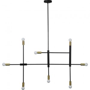 RENWIL LPC4368 REEGLER Ceiling Fixture Black Powder Coated Antique Brass Plated Finish kitchener