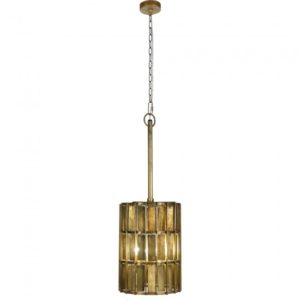 RENWIL LPC4390 TITUS Ceiling Fixture Iron Antique Brass Plated Finish