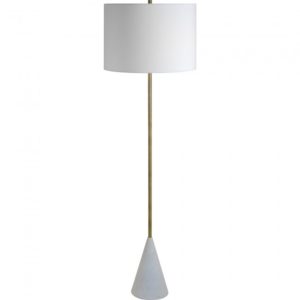Renwil LPF3110 Floor Lamp Iron Antique Brushed Brass Plated Finish