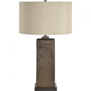 RENWIL LPT991 MARIKA Table Lamp Ceramic Textured Bronze Finish Pewter Plated Finish