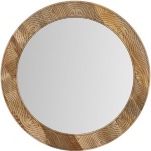 RENWIL MT2373 FREDERICK Round Mirror Wood Frame