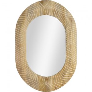 RENWIL MT2377 ZENYA Oval Mirror Wood Frame