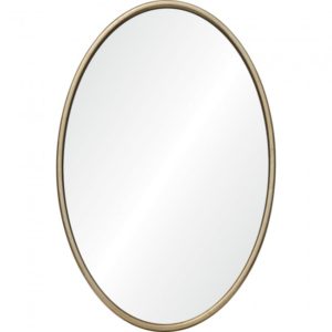 RENWIL MT2387 SABLON Oval Mirror Champagne Leaf Finish