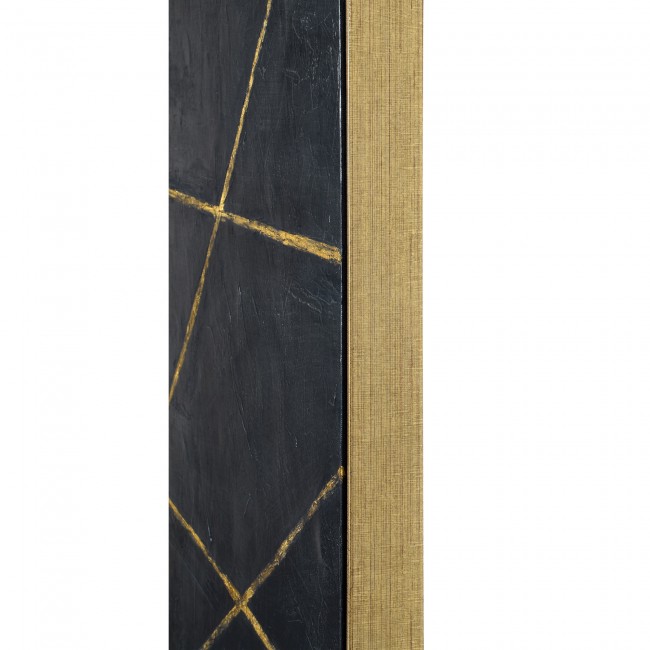 RENWIL OL1969 CHATERIS Hand Painted Canvas Gold Leaf Accents Floating Frame halifax