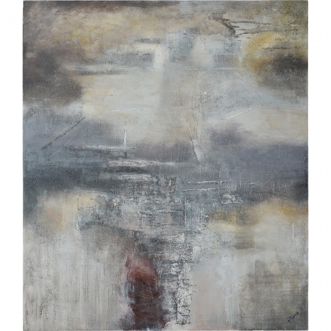 RENWIL OL1983 DAMERON Hand Painted Canvas Heavy Texture