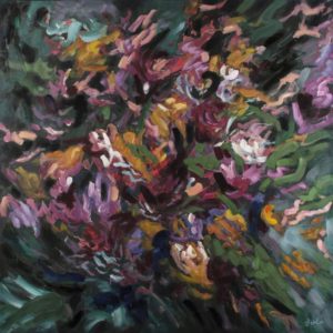 RENWIL OL1991 BERGENIA Oil painting