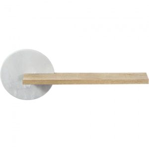 Renwil Shelf White Marble Mango Wood