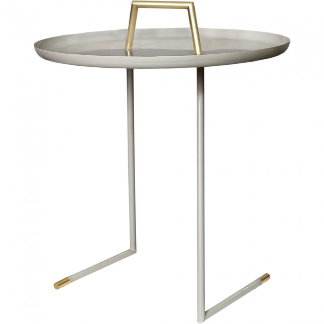 RENWIL TA164 OLLAM Round Side Table Grey Iron