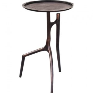 RENWIL TA194 MAADI Round Side Table Aluminum Bronze