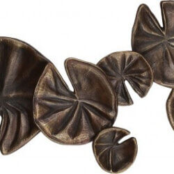 RENWIL W6681 TWAIN Wall Art Rough Cast Aluminum Brass Plated london