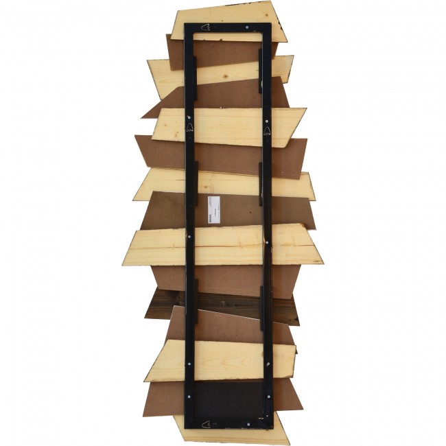 RENWIL W6686 GOODWIN Hand Painted Wood Walnut Finish Gold Leaf Accents