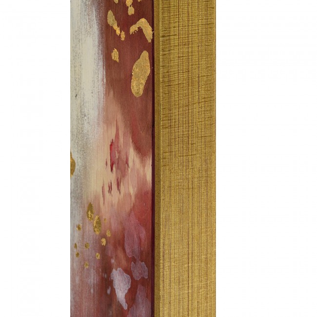 RENWIL W6690 BORA BORA Set Of Three Hand Painted Polywood Gold Leaf Accents