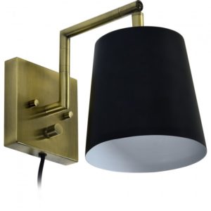 RENWIL WS062 GRAMERCY Wall Sconce black shade
