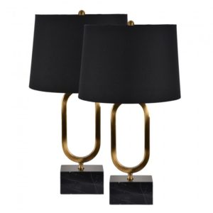 Renwil lp12258-cos_x2 TABLE LAMP RESIN BRASS PLATED FINISH FAUX MARBLE FINISH