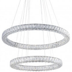 Bethel TRIPLE SIDED CLEAR CRYSTAL RING CHANDELIER
