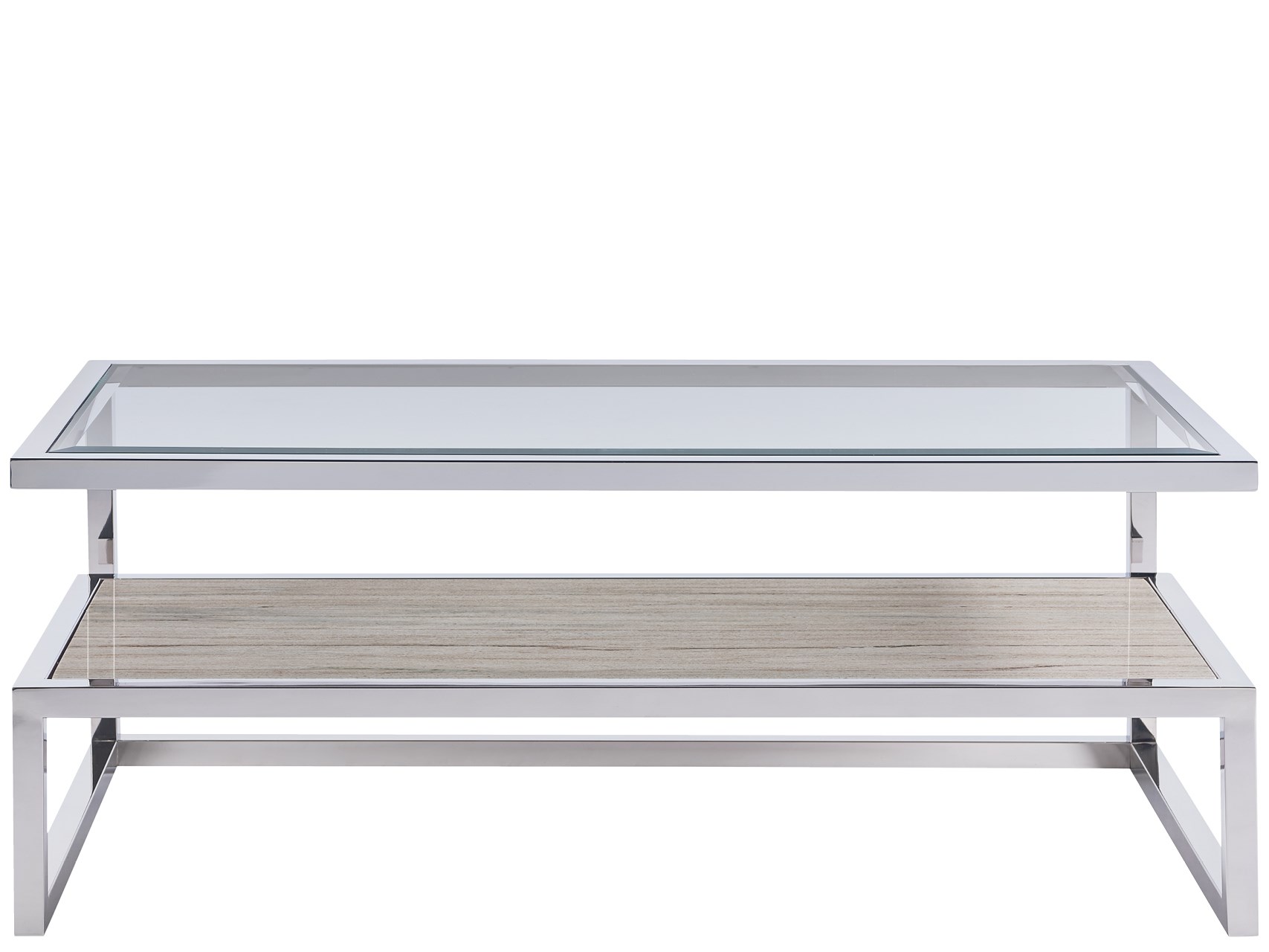 UNIVERSAL FURNITURE 829811 PARADOX COCKTAIL TABLE WITH STONE SHELF