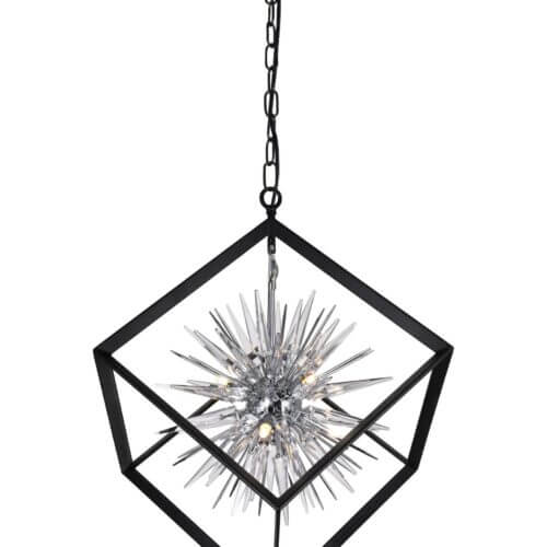 CWI LIGHTING 1178P22-6-601 STARBURST 6-LIGHT CHANDELIER Toronto