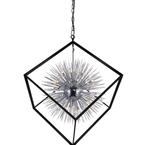 CWI LIGHTING 1178P44-20-601 STARBURST 20-LIGHT CHANDELIER Ottawa