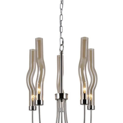 CWI LIGHTING 1203P16-5-613 MEDUSE 5-LIGHT CHANDELIER