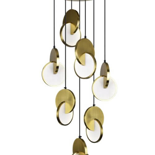 CWI LIGHTING 1206P24-7-629 TRANCHE LED CHANDELIER Toronto