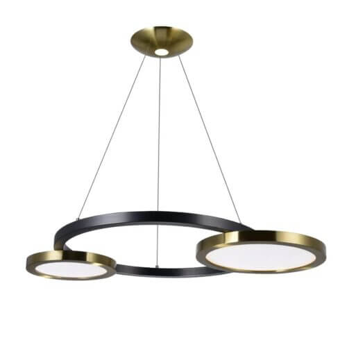 CWI LIGHTING DEUX LUNES LED CHANDELIER 1215P37-2-625 Toronto