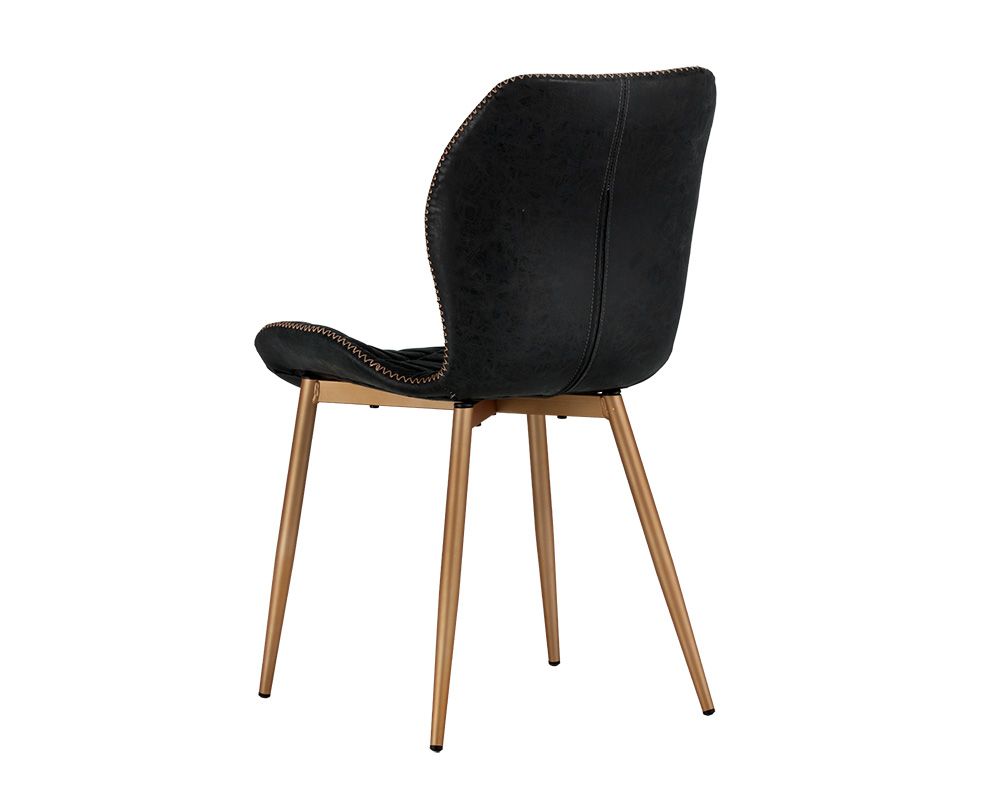 SUNPAN Lyla Dining Chair Champagne Gold Antique Black 104220 SET of Two Toronto